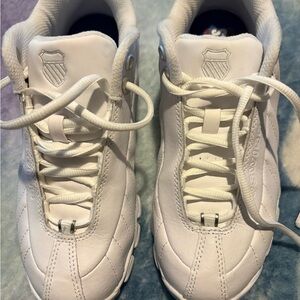 K-Swiss White Athletic Shoes